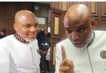 Nnamdi Kanu ejected from court for ‘unruly’ conduct as judge delivers judgment