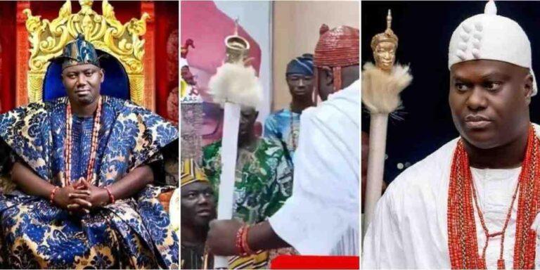 Ooni of Ife, Alaafin of Oyo Mic Moment Goes Viral, Draws Reactions Online