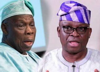 ‘You’re insane, an animal belonging to the zoo’, Ex Gov Fayose says in caustic ‘thank you’ message to ex-President Obasanjo