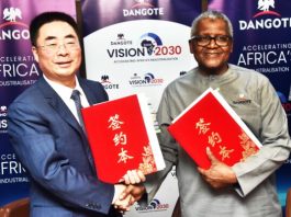 Dangote Cement signs $800 million Itori expansion deal with Sinoma
