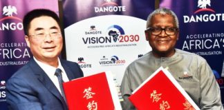 Dangote Cement signs $800 million Itori expansion deal with Sinoma